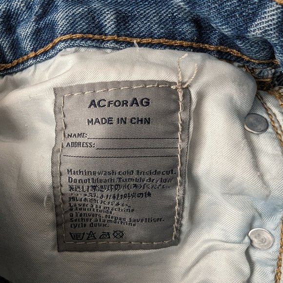 Alexander Wang Distressed Denim Cut Off Jean Shorts - Picture 4 of 10